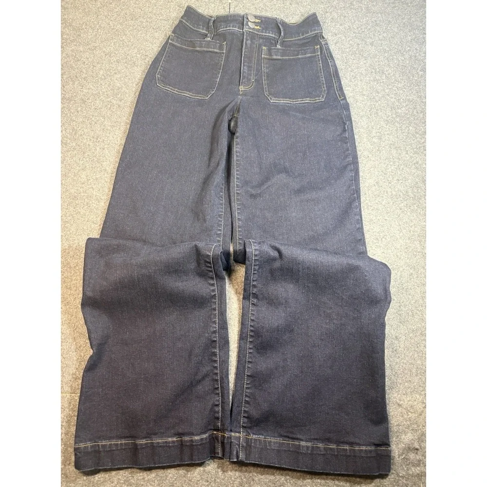 INC Denim Women's High Rise Wide Leg Jeans‎ Size 4/27